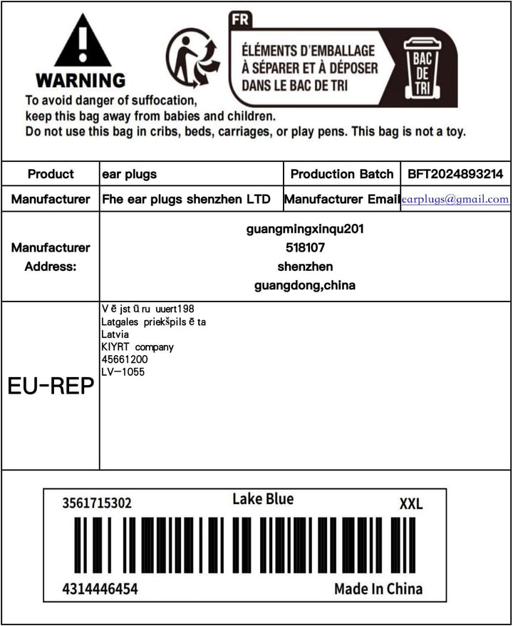 Ear Plugs for Sleep - Flexible Silicone for Superior Hearing Protection,Ultra-Soft Reusable Noise-Reducing Earplugs for Sleep, Focus, Travel | Custom Fit with 8 Tips in XS/S/M/L | 28Db (SNR)