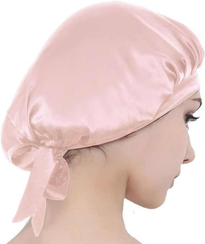 Adults Lady Nightcaps Sleeping Cap Adjustable Wrap Portable Long Hair Beauty Sleep Hat Headwear Dormitory Travel