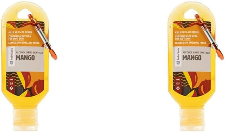 Watermelon 60Ml anti Bacterial Premium Hand Sanitiser Travel Size Refillable Clip Bottle Quick Drying Non Sticky Extra Moisturising Kills 99.9% of Viruses and Bacteria