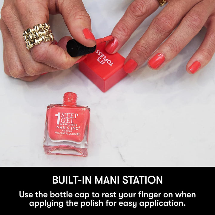 It'S Topless Gel-Like Nail Polish, 4-In-1 Base Coat, Treatment, Colour & Top Coat, Long Lasting, Strong, Chip Free Nails, Glossy Salon Quality Manicure, Air Dry Nail Polish, Billie, 14 ML