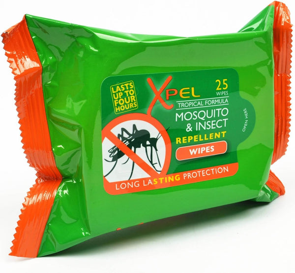 Xpel Mosquito & Insect Repellent Wipes 25Pack