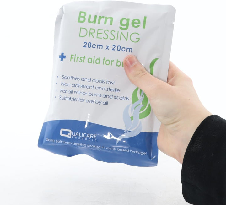 First Aid Burn Gel Dressing 20Cm X 20Cm Large Size - Emergency Burncare for Scolds & Burns