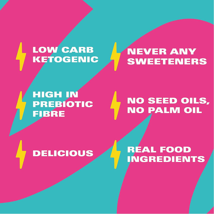 Keto Bars - Caramel & Sea Salt - 4 X 30G - 2G Carbs - 100% Natural - Low Carb, Low Sugar, High Prebiotic Fibre, Vegan & Sweetener Free - bar