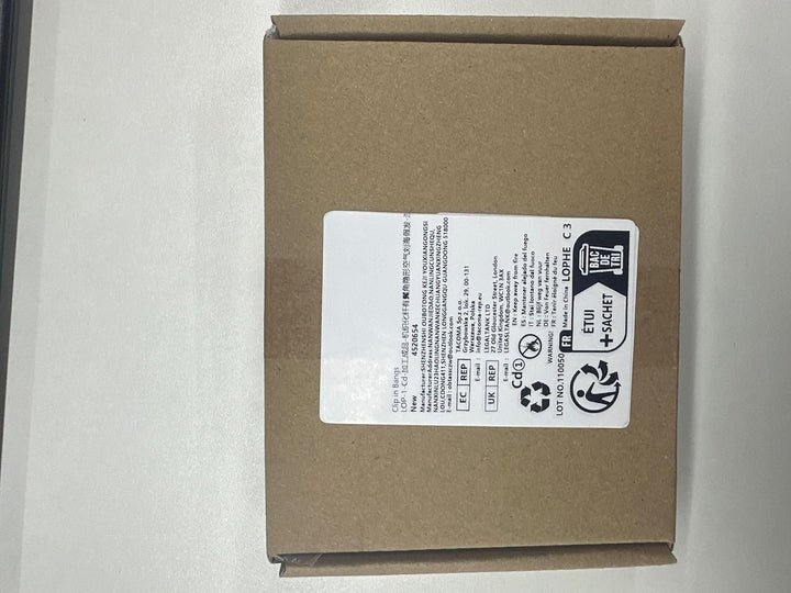 Clip in Bangs, Chemical Fiber Hair Clip in Fringe Bangs, Bangs Clip in Hair Extensions, Wispy Bangs Clip with Curved Bangs, Temples Hairpieces for Women (Dark Brown)