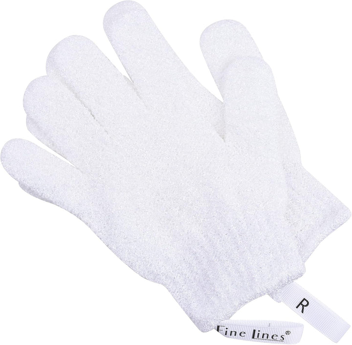 - Exfoliating Shower Gloves, Pink | Exfoliating Glove for Bath Scrub, Dead Skin Remover | Exfoliating Mitt | Body Scrub Gloves with Hanging Hoops | Protected Design