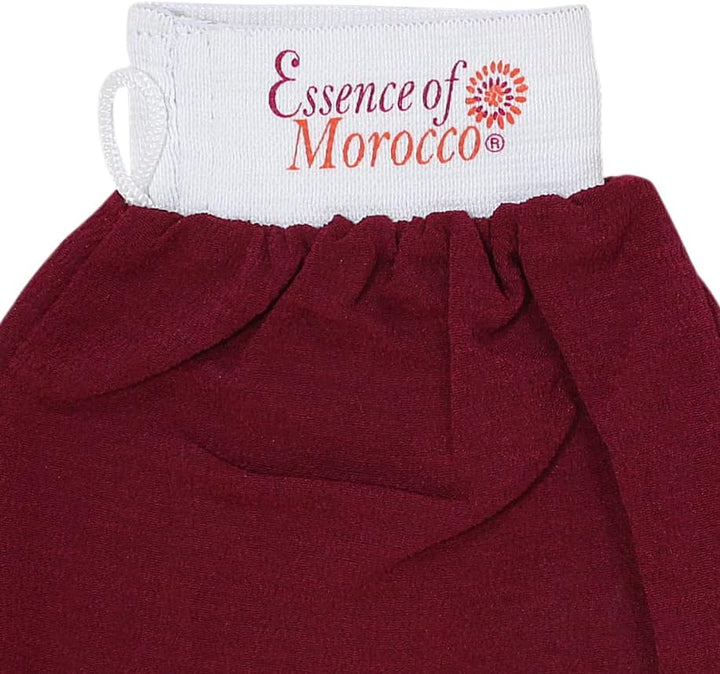 Moroccan Exfoliating Kessa Glove Hammam Scrub Mitt Made in Morocco Premium Quality Helps Cleanse Skin, Remove Fake Tan and Ingrown Hair (Pack of 1)