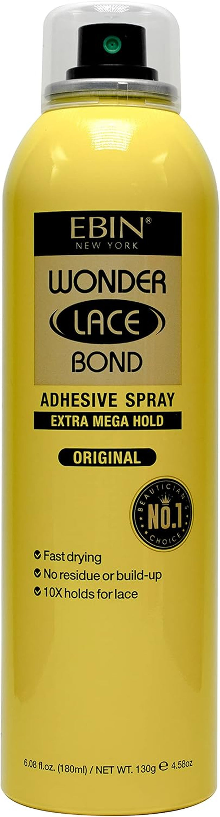 Wonder Lace Bond Adhesive Spray - Supreme Extreme Firm Hold 80Ml | Fast Drying, No Residue, No Build Up, Powerful All-Day Hold, Daily Wig Application