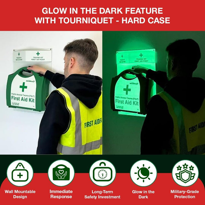 Public Access Trauma First Aid Kit - with 2 X Code RED Tourniquet - Hard Case