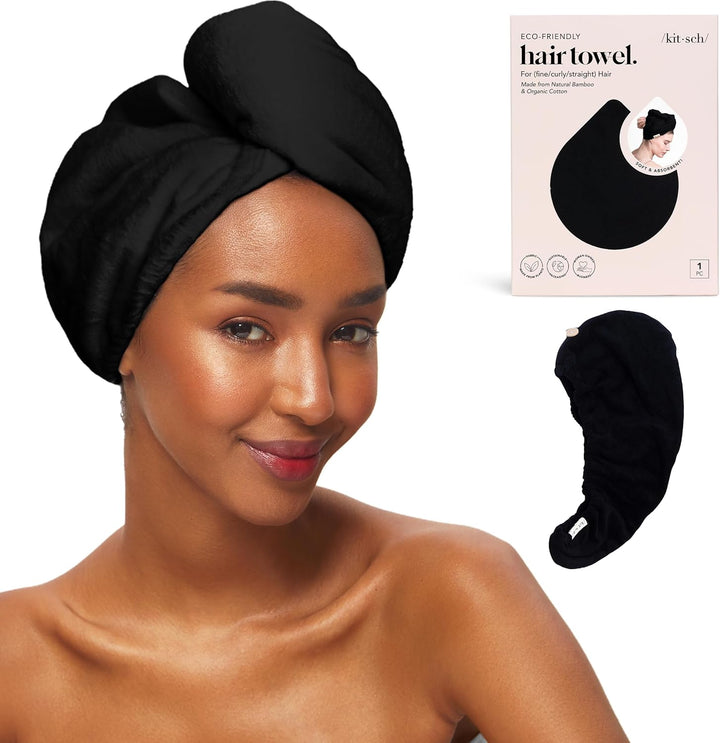 Microfibre Hair Towel Wrap - Quick Dry Curly Hair Wraps for Women | Microfiber Towel for Hair | Hair Drying Towel Wrap | Hair Towels for Women | Hair Turban for Wet Hair - Micro Dot