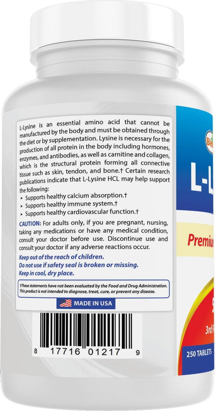 L-Lysine 500 Mg 250 Tablets