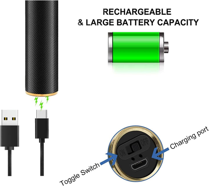 Professional Hair Clipper T-Blade Trimmer for Men, Cordless Clippers & Grooming Kit (Black)