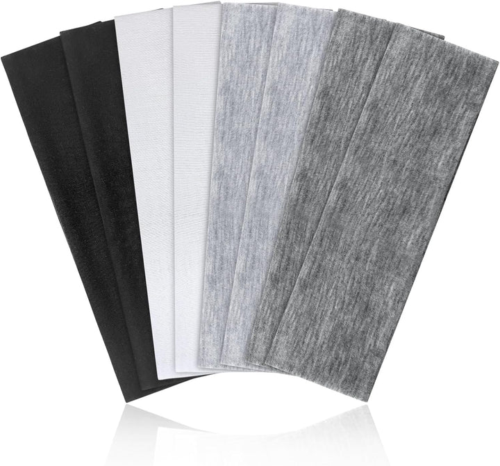 8 Pcs Headbands for Women'S Hair, Fashion Hair Bands for Women Men Soft Ladies Headband Elastic Head Bands Yoga Gym Hair Accessories Multicoloured