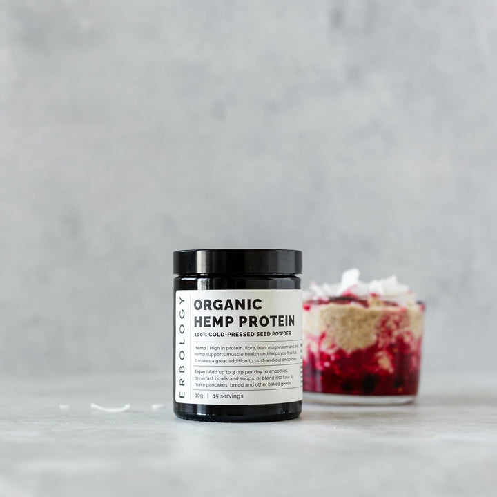 Organic Hemp Seed Protein Powder 90G - 15 Servings - Cold-Pressed from Hemp Seeds - Sustainably Sourced Straight from Farm - Small Batch - Vegan - Gmo-Free