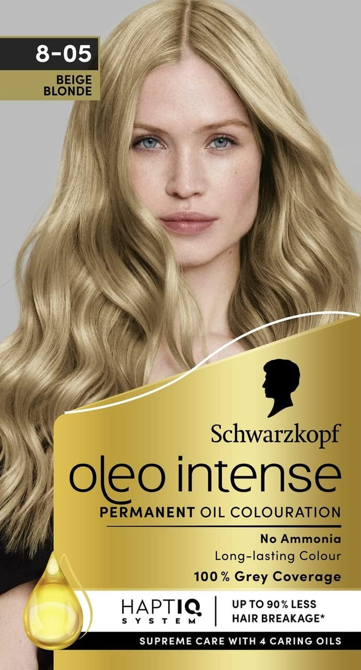 Oleo Intense Permanent Oil Colour 4-86 Chocolate Brown, 100% Grey Coverage, Conditioner with Haptiq System, Long-Lasting Colour, Ammonia Free Hair Dye