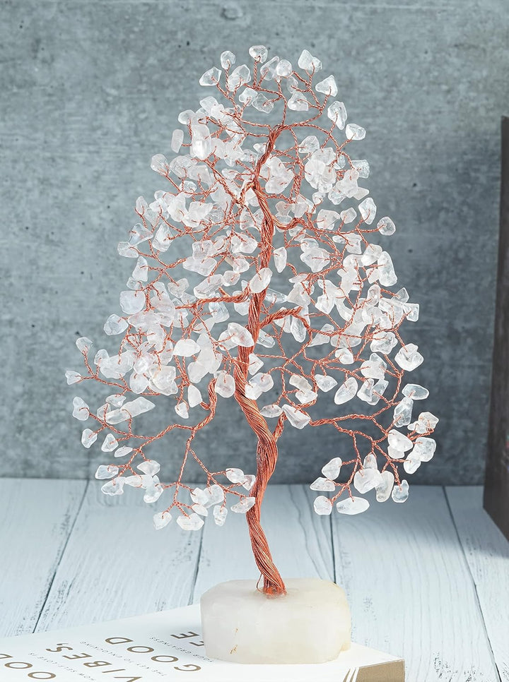 7 Chakra Healing Crystal Tree of Life Handmade Feng Shui Crystal Tree for Good Luck Positive Energy Wealth Reiki Healing Gifts for Women and Mum Birthday Home Decor & House Warming Gift