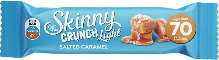 Skinny Crunch Bars Light Salted Caramel X3 Packs with Kitchenfella Healthy Challenge