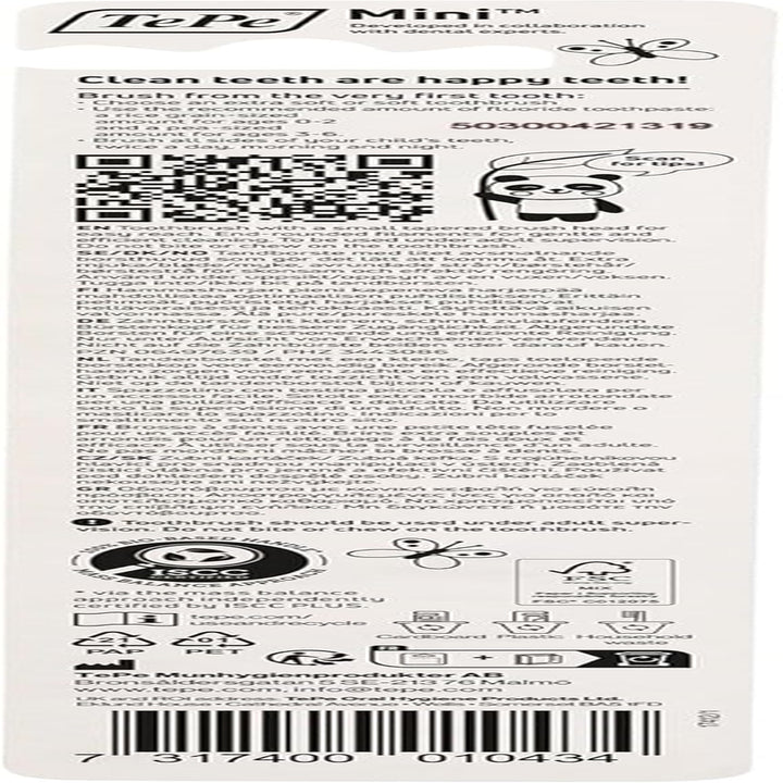 Mini Toothbrush, Extra Soft, 1Pc, Kids Toothbrush, Extra Soft Bristles for Gentle Cleaning, from First Tooth until 6 Yrs