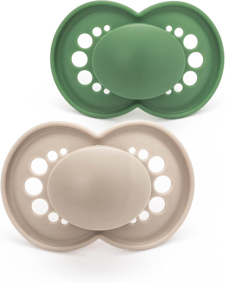 Original Soothers | 16 plus Months | Pack of 2 | Comes in Dummy Steriliser Box | Sustainable Materials | Baby Accessories | Blue (Various Designs)