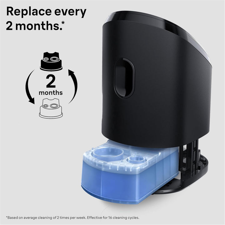 3In1 ORIGINAL Smartcare Shaver Care Centre Refill Cartridges, Cleans 10X Better than Water, 3In1 Formula Provides Hygienic Cleaning to Remove Hair & Skin Particles, 6 Pack