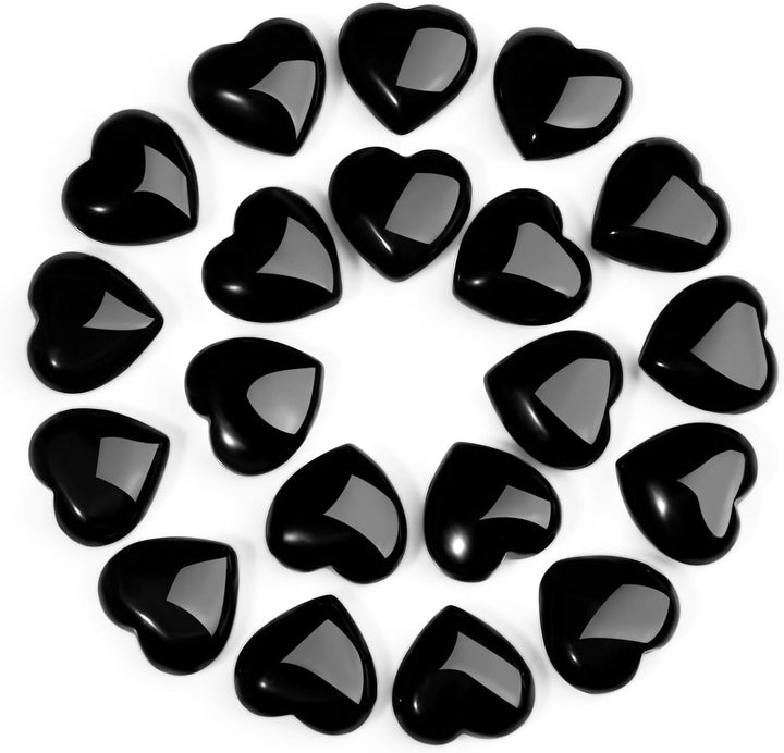20PCS Heart Healing Crystals Gifts Gemstones Set Bulk Quartz Love Gem Stones Wholesale Polished Pocket Chakra Reiki Spiritual Wellbeing Stocking Filler Mini Small Gift for Women
