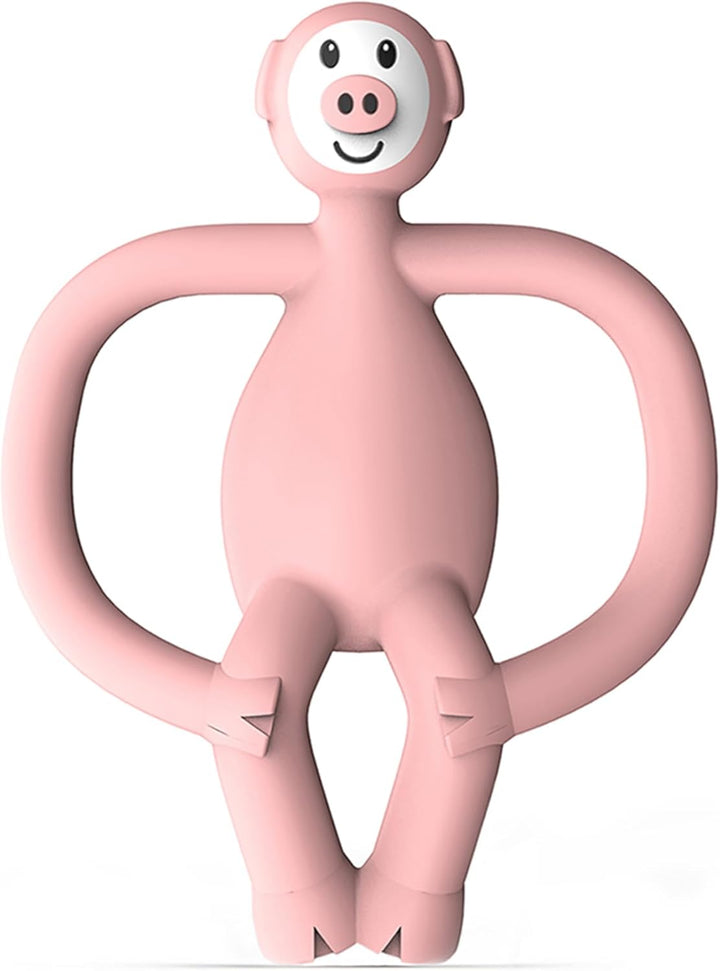 , Antimicrobial Silicone Teether & Gel Applicator, Easy to Grip, BPA Free, 3 Months Old+, 11 Cm, Gigi Giraffe, Pack of 1