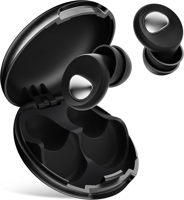Ear Plugs for Sleep 2.0 - Metal  Mute Upgrade | 45Db Lab-Proven Noise Cancelling, Military Silicone for Side Sleepers, Reusable + 8-Tip Fit System