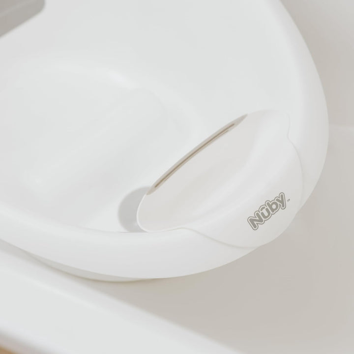 Sit Me up Baby Bath with Built in Anti-Slip Bump and Soft Headrest - Bathtub Seat | Sitting Support | Suitable from 0-12 Months+ | Wash Cup and Plug Included