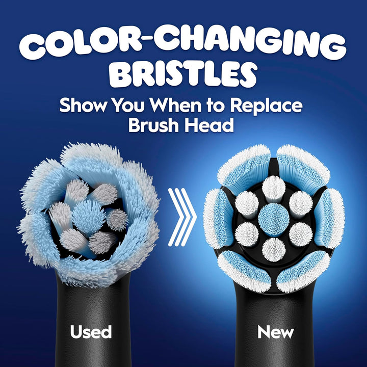 Io Kids Marvel Spiderman Electric Toothbrush Head for Age 6+, Gentle on Wobbly Teeth and Gums for Cleaner Teeth, Pack of 4