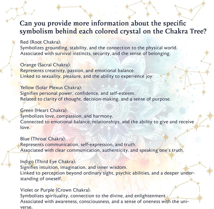 7 Chakra Tree of Life, Crystal Tree, Crystals and Gemstones, Healing Crystals, Birthday Gifts for Women, Decorative Home Accessories, Living Room Decor, Spiritual Gifts for Women