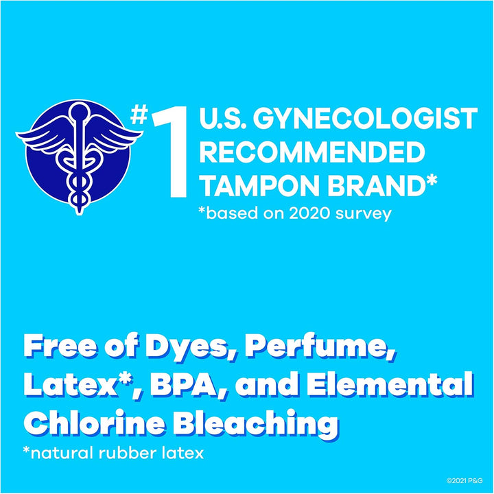 Pearl Tampons with Plastic Applicator, Super plus Absorbency, Unscented, 18 Count