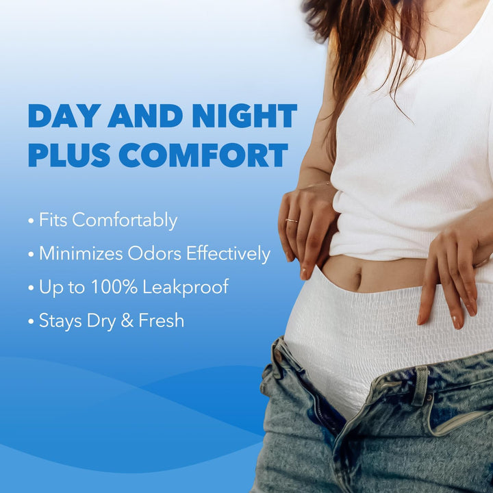 Trustplus Incontinence Pants for Men and Women, Adult Pull Ups, Disposable Protective Underwear, Maximum Absorbency, Odour Control, Large, 16 Count