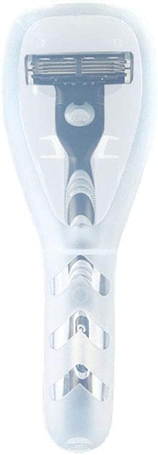 Storage Box Portable Dustproof Razor Case Transparent Razor Protector for Outdoor Camping Travel Plastic Box Storage Shaver Holder Protector Case