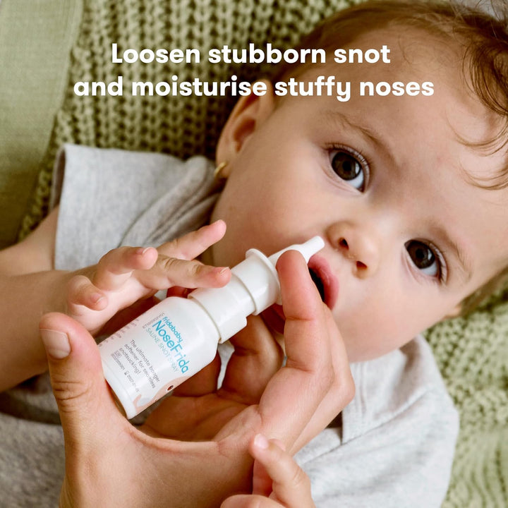 Nosefrida Saline Nasal Spray, All Natural Spray to Soften Nasal Passages and Ease Congestion, Gentle and Safe for Newborns, Babies and Kids, 20Ml