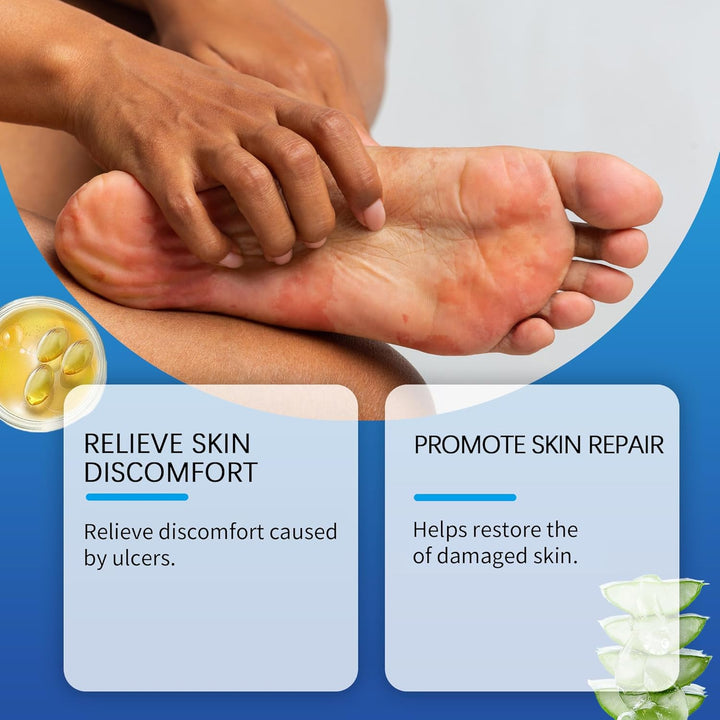 Diabetic Foot Cream 20G, Professional Feet Cream for Diabetic Feet, Foot Moisturise and Soothing Itching, Suitable for Diabetics