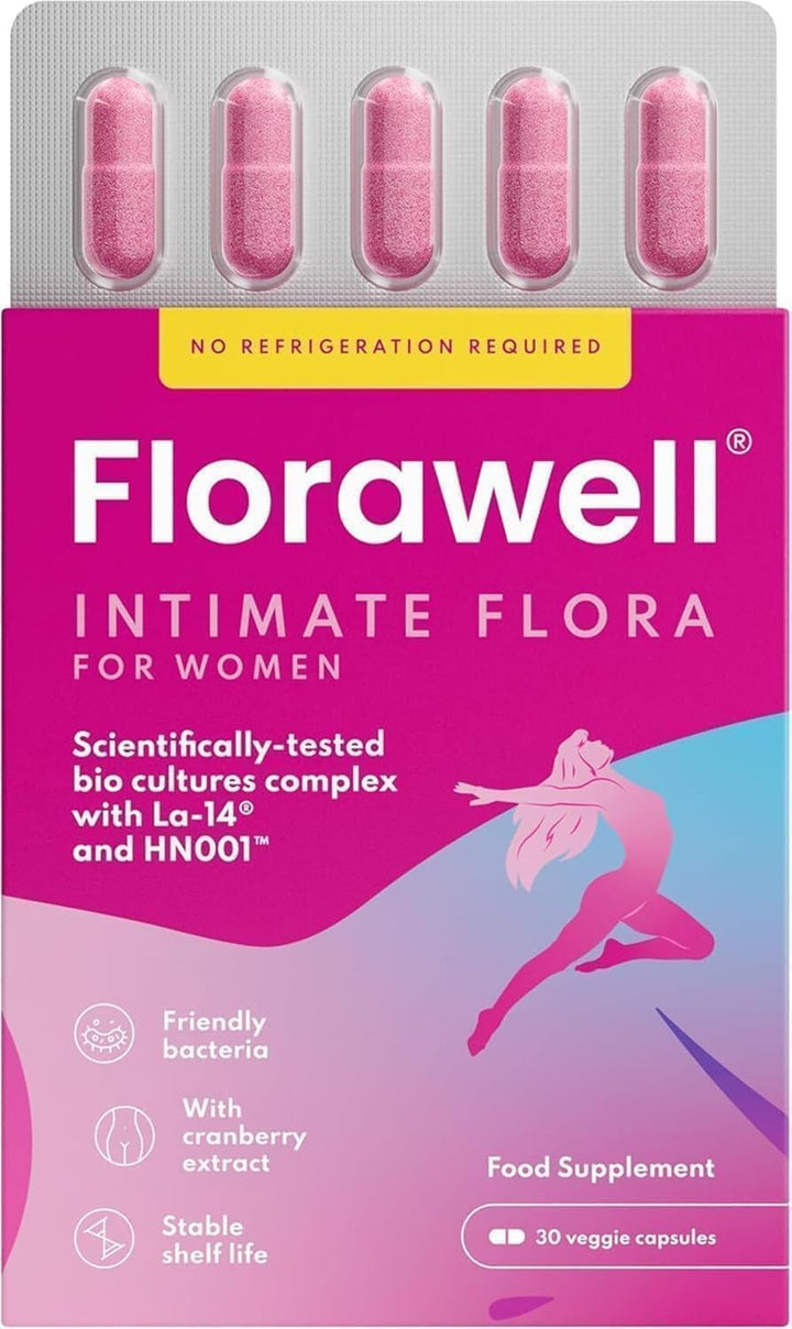 Vaginal Probiotics for Women – Intimate Flora for Women Tablets, Supports Feminine Health – Womens Probiotics for Intimate, Balance & Daily Care – 30 Oral Capsules