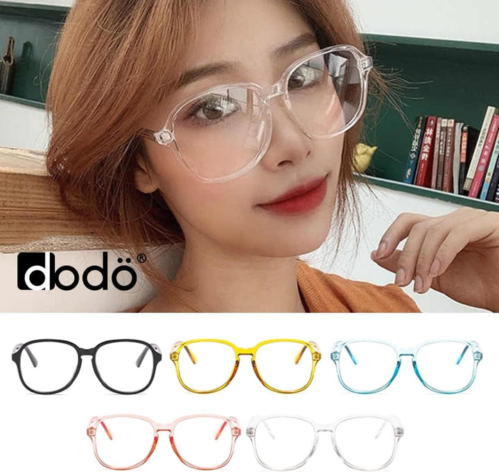 Large Oversized Retro Vintage Classic Clear Transparent Glasses Frame HD Lens Eyewear Glasses