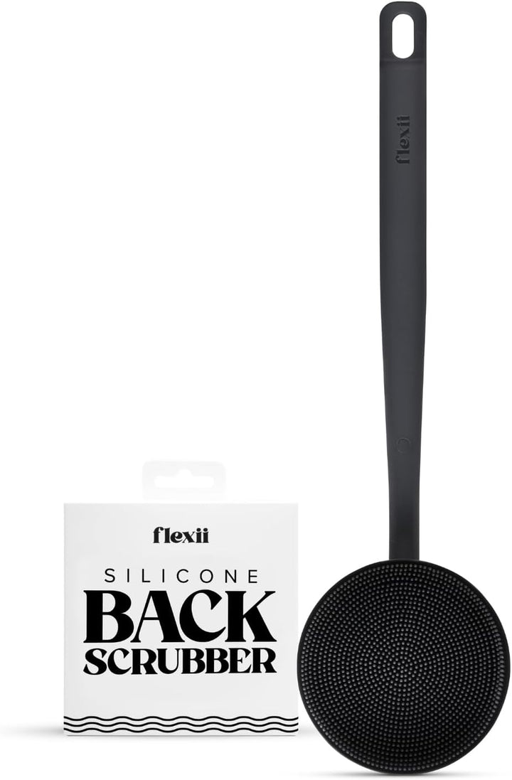 ® Silicone Back Scrubber – Premium Exfoliating Shower Brush, Long Handle Back Scrubber, Deep Clean Body Brush & Durable Back Washer for Men & Women