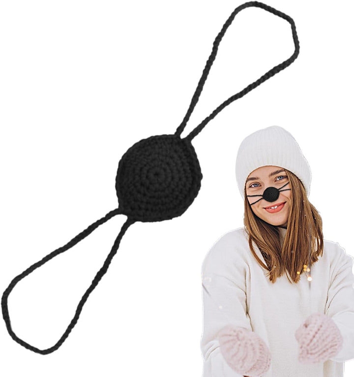 Comfort Nose Cover for Cold Weather, 2Pcs Wool Winter Nose Guard, Outdoor Windproof Nasal Protector, Winter Accessories for Skiing, Ice Skating, Outdoors