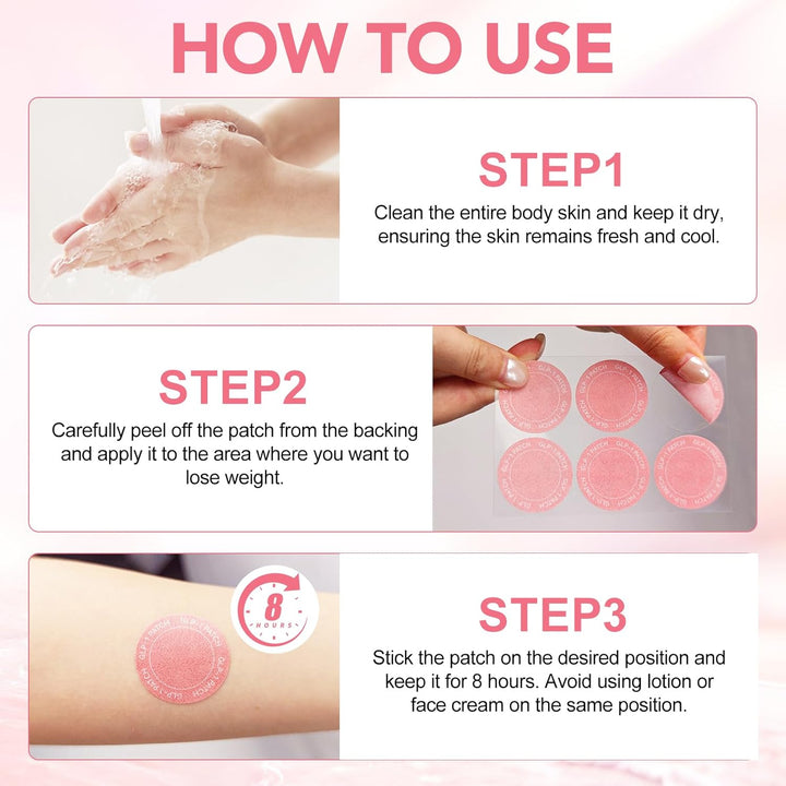 30Pcs GLP-1 Patches, Shape Support Plant-Based, Natural Ingredients Patch, Gentle and Soothing