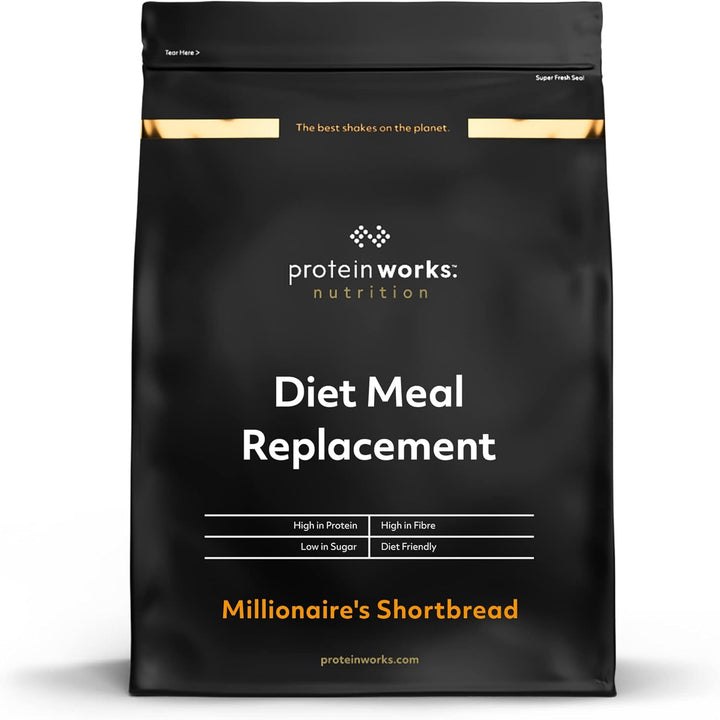 Protein Works - Diet Meal Replacement, Chocolate Silk, Nutrient Dense Complete Meal, Immunity Boosting Vitamins, Affordable, Healthy and Quick, 14 Meals, 1Kg