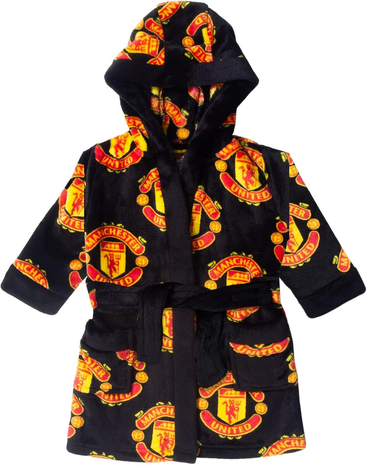 Baby Dressing Gown Toddler Robe Hooded Fleece OFFICIAL Gift