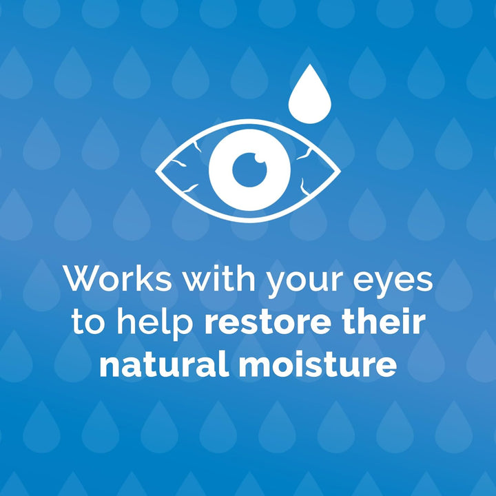 Double Action, Dry Eyes, 10 Ml, Moisturising Drops for Dry & Tired Eyes, Fast Long-Lasting Relief, Restores Moisture, Suitable with Contact Lenses, Eye Care Solution, Instant Relief