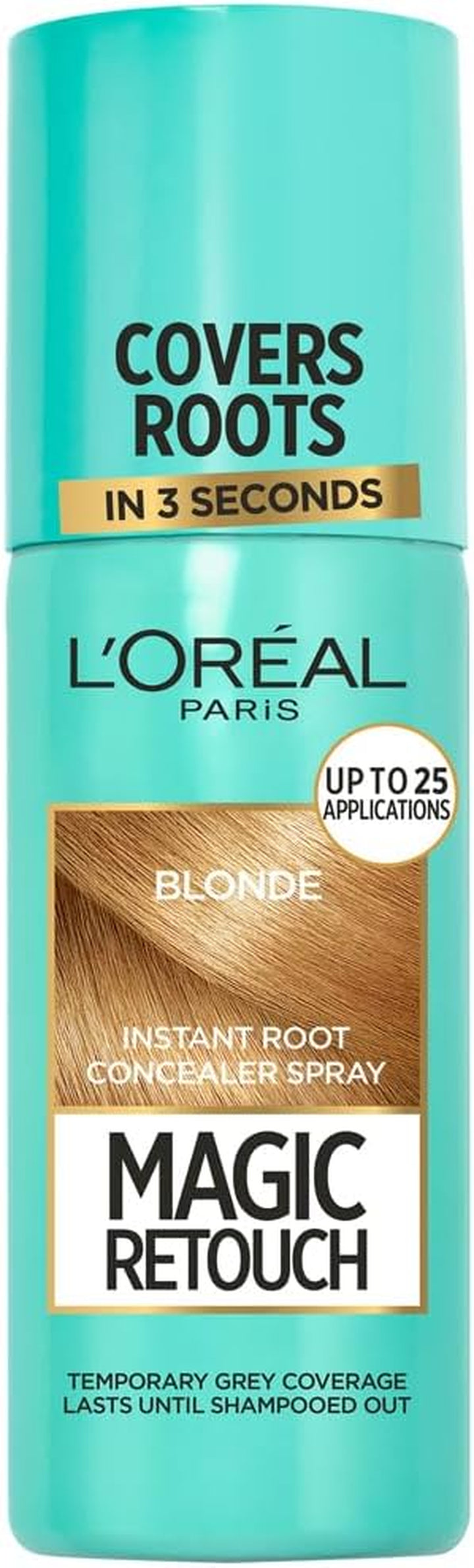 Paris Magic Retouch Instant Root Spray, Dark Brown. Offers Flawless Coverage for Grey Regrowth in 3 Seconds. This 75Ml Spray Provides a Quick, Easy Way to Conceal Roots Perfectly.