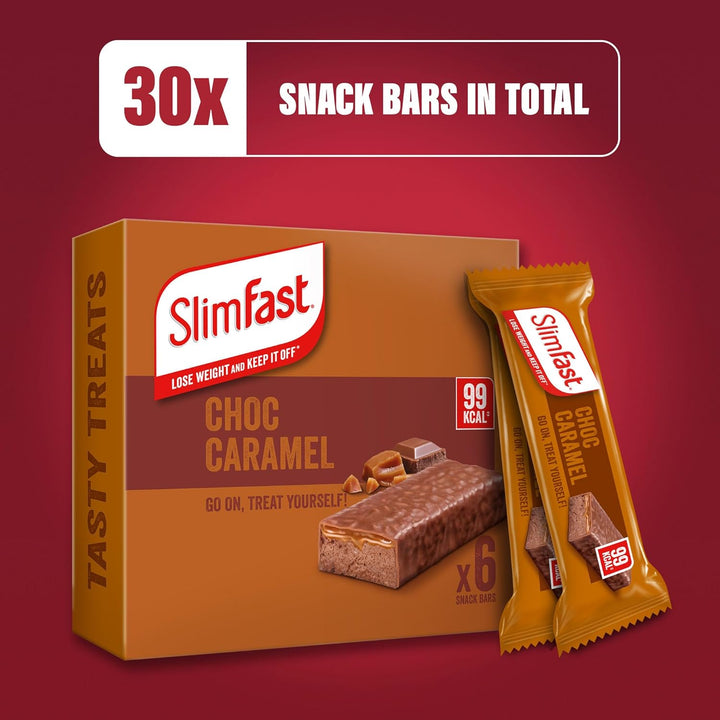 Snack Bar, Low Calorie Snack, Choc Caramel Flavour, 30 X 26 G Multipack (Packing May Vary)