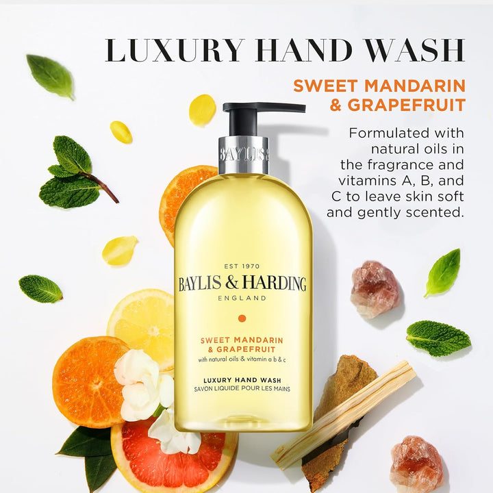 Sweet Mandarin and Grapefruit Hand Wash, 500 Ml (Pack of 3) - Vegan Friendly