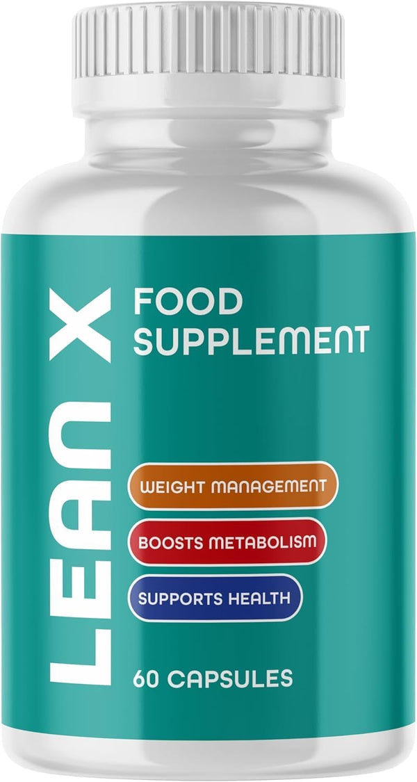 Lean X Weight Supplort Supplement – 60 Capsules – Metabolism Booster & Weight Management Support – Wellness Supplement for Men & Women –