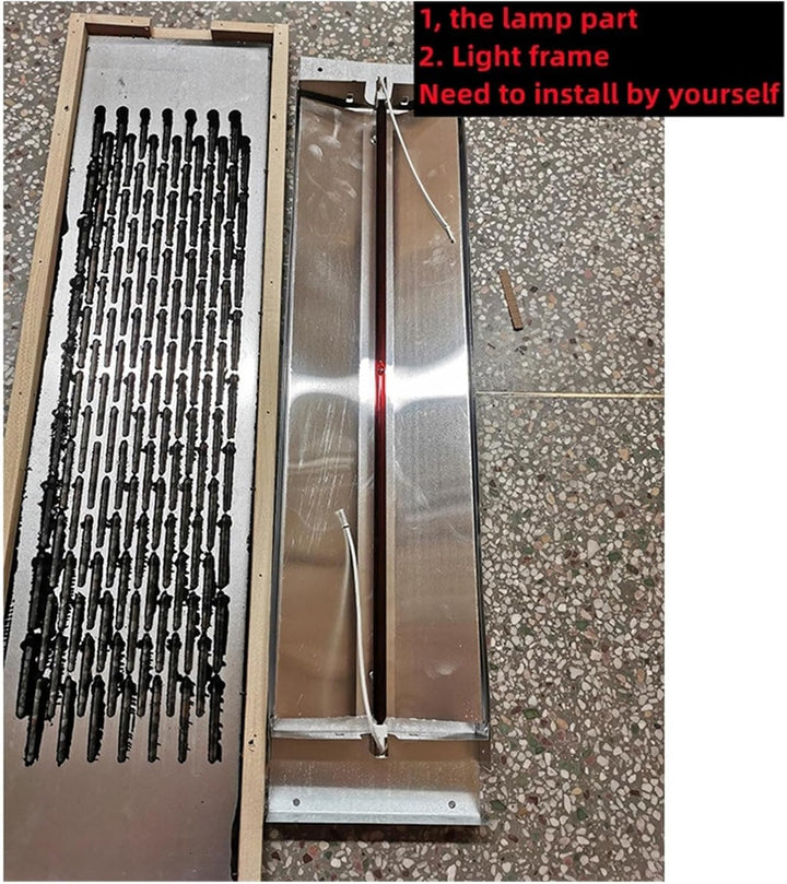 Sauna Heater, Full Ceramic Infrared Sauna Heater Tube, Sauna Accessories Ceramic Sauna Heater Panel for Home, Hotel, Spa.(2Pcs)