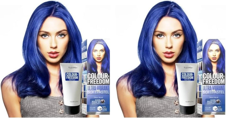 Colour-Freedom 150Ml Mystic Purple Semi-Permanent Hair Colour - Ultra-Vibrant Vegan Friendly Colour Mask with Shine Booster Complex - Ammonia Free Colour Lasts up to 6-10 Washes
