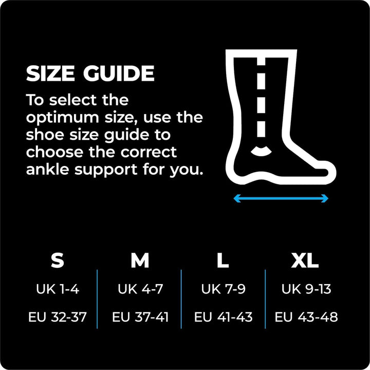 Ankle Support for Sprained Ankle, Arthritis, Joint Pain, Strains, Injury, Recovery, Rehab, Sports - Multi Zone Compression Sleeve (L)