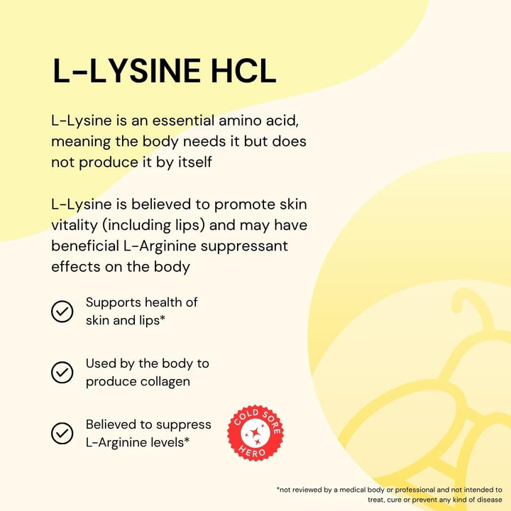 L-Lysine 1500Mg | High Potency Essential Amino Acid, Vegetable Tablets, 120Ct